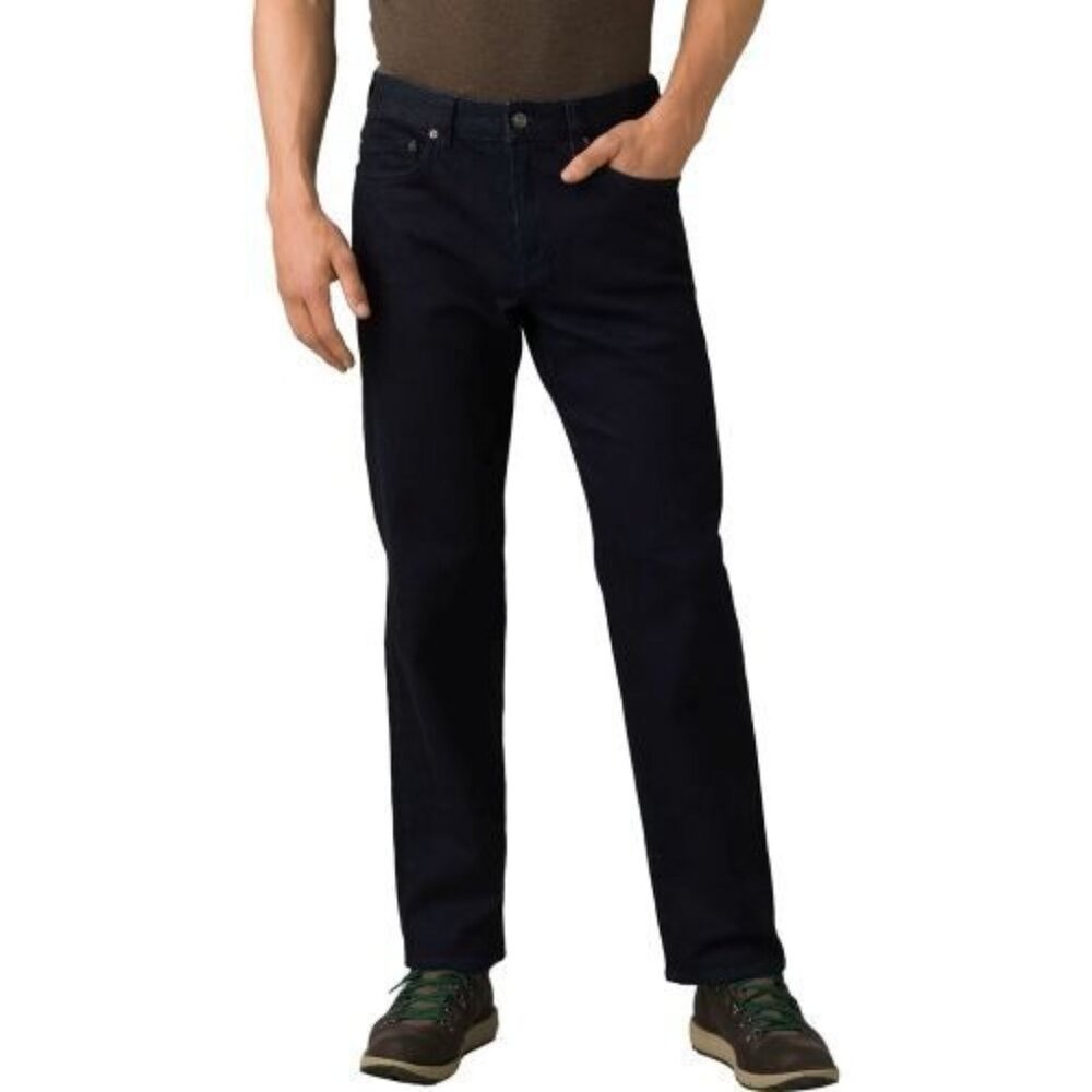 PrAna Hillgard Slim Fit‎ Jean Rinse Wash Mens 38/30 Stretch Tapered Denim NWT